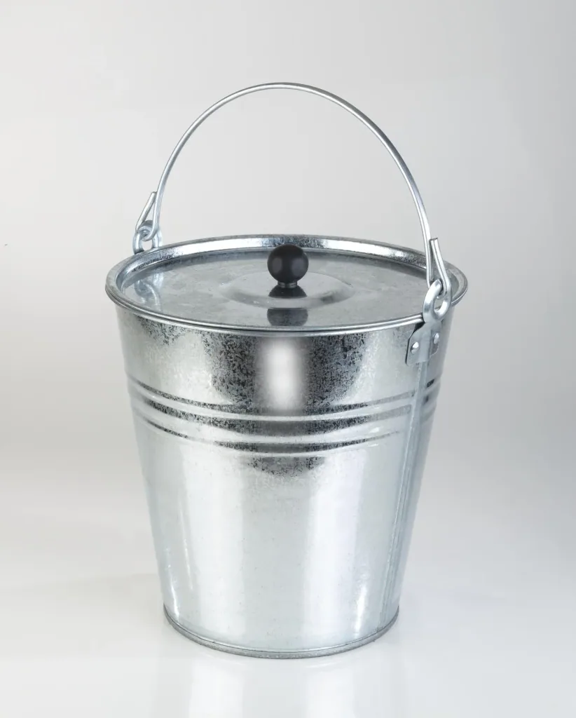 Zinc bucket set, 5 pieces