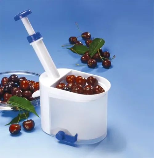 Cherry pitter, white/blue