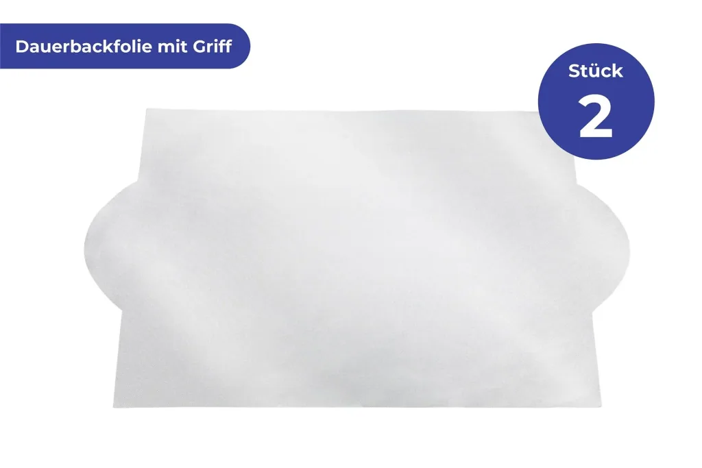 Permanent baking foil with handles, set of 2
