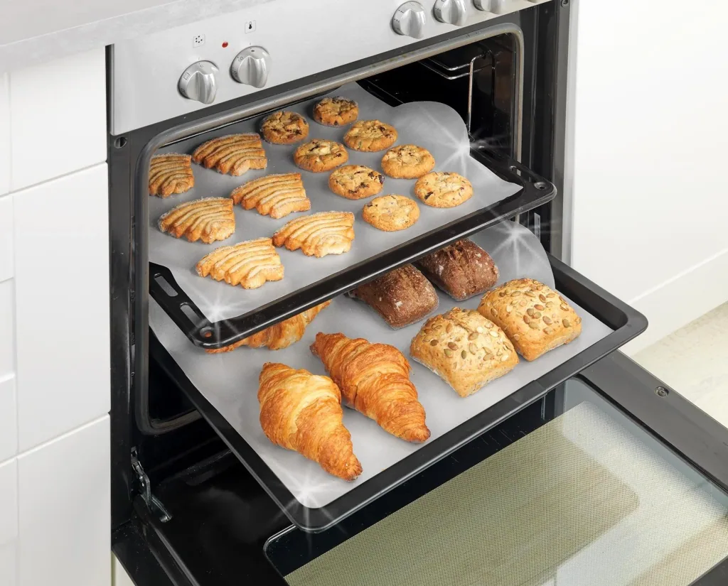 Permanent baking foil with handles, set of 2