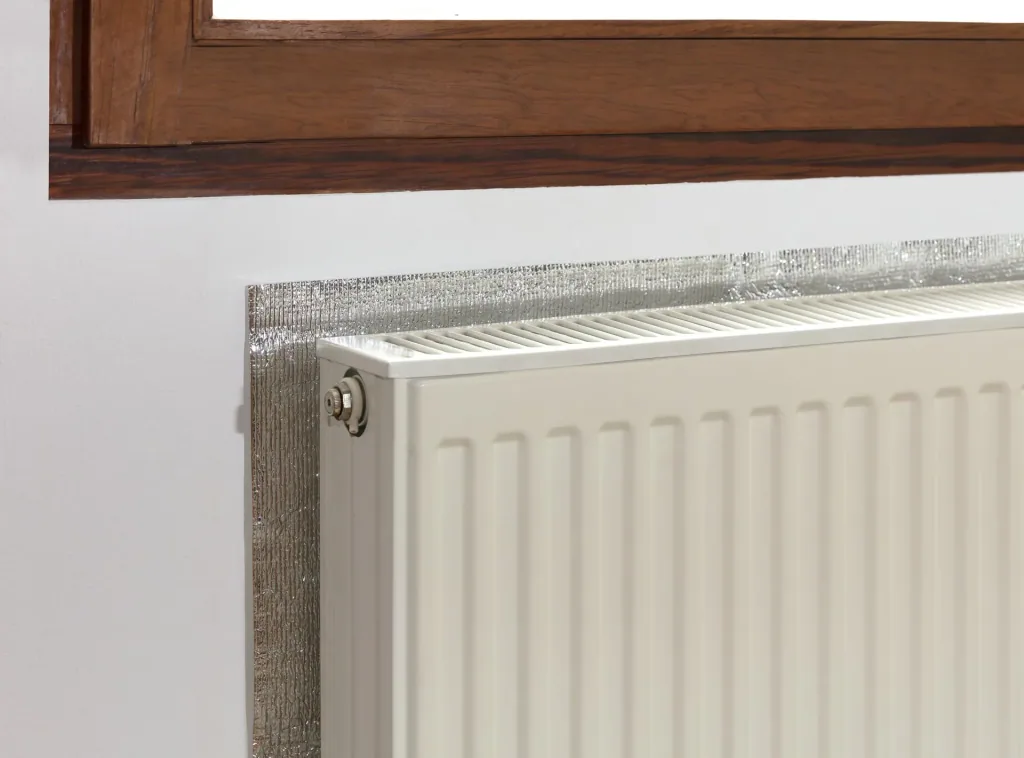 Radiator reflective foil, self-adhesive