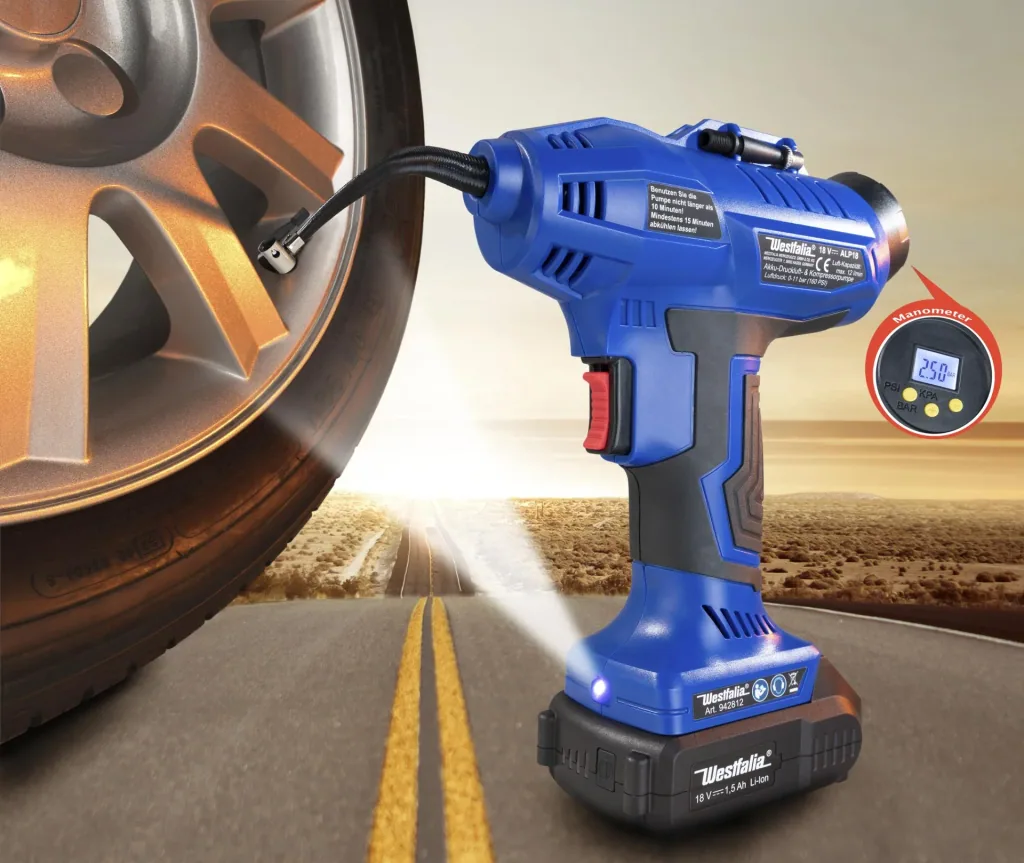 Cordless air pump ADLP18, 18 Volt Li-Ion (without battery and charger)