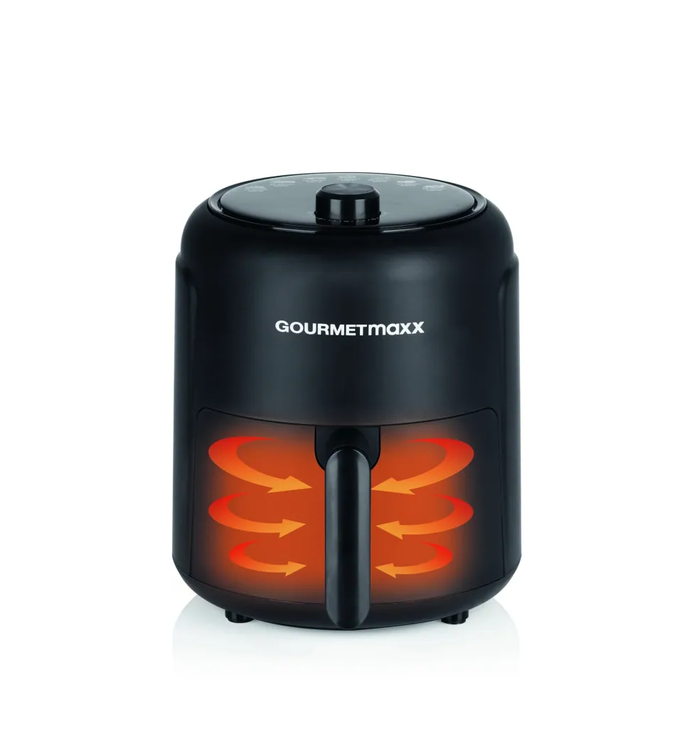 Hot air fryer, 2.3 l, 1000 watts, black