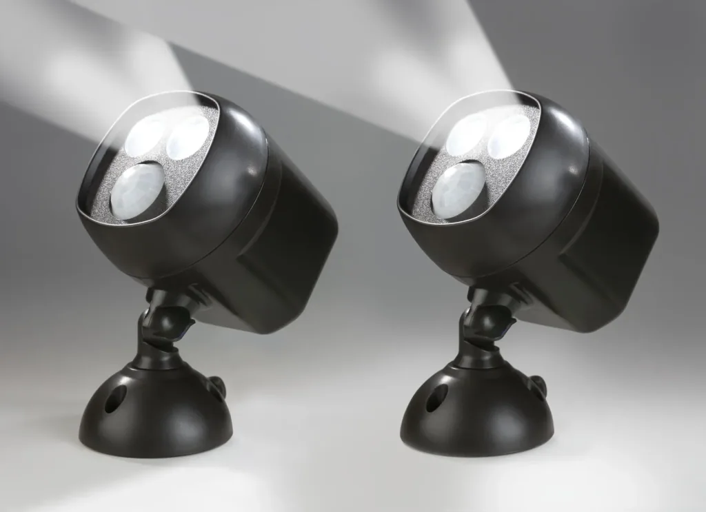 LED safety light with radio coupling, 2 pieces (Batteries Not Included)