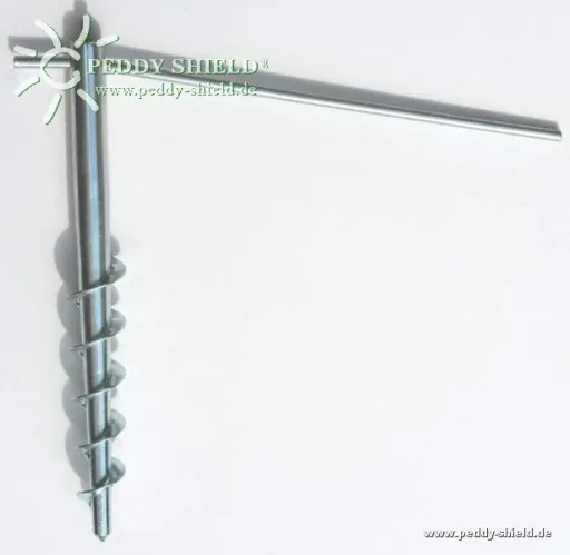 Paravent screw ground anchor for lawn