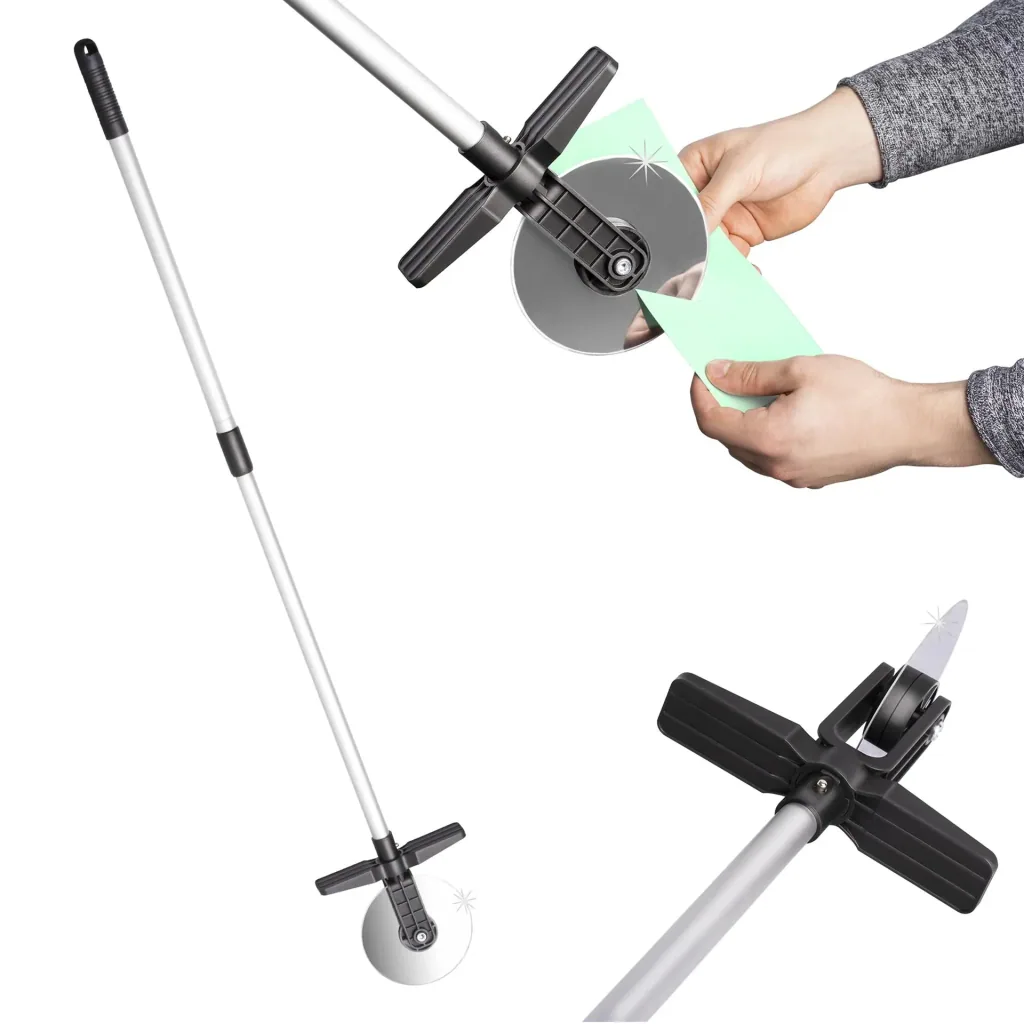 Lawn edge roller including rod