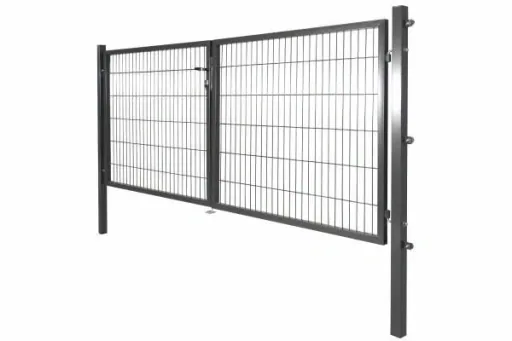 Double-leaf garden gate for standard welded fence panel, 2x 150 x 100 cm