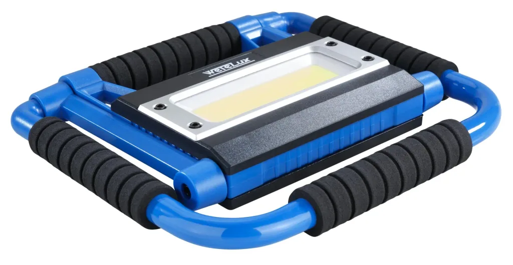 Foldable LED work light, rechargeable, 25 watts
