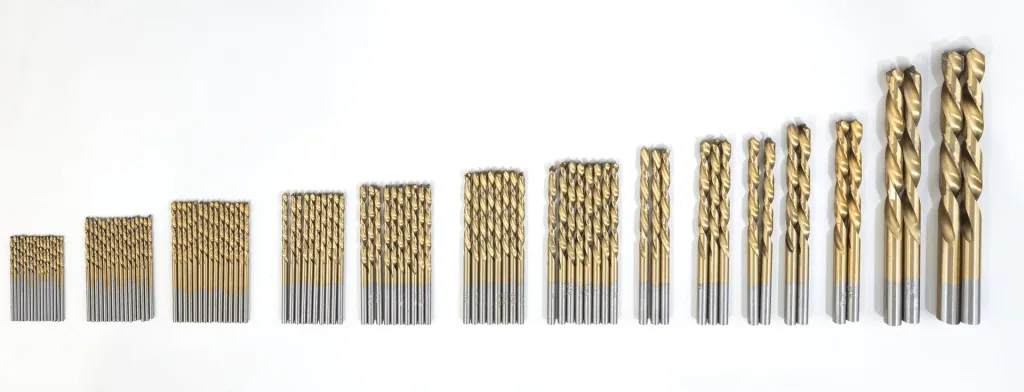 Titanium HSS drill bit assortment 100 pieces