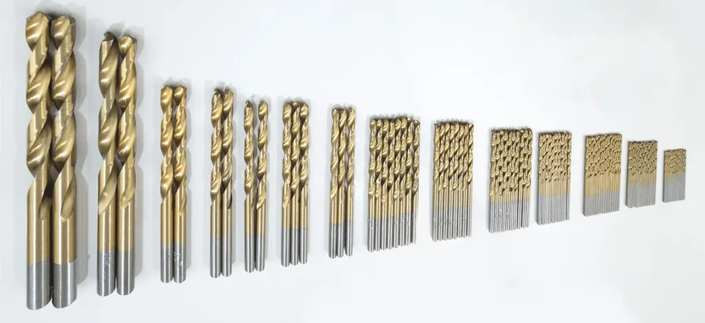 Titanium HSS drill bit assortment 100 pieces