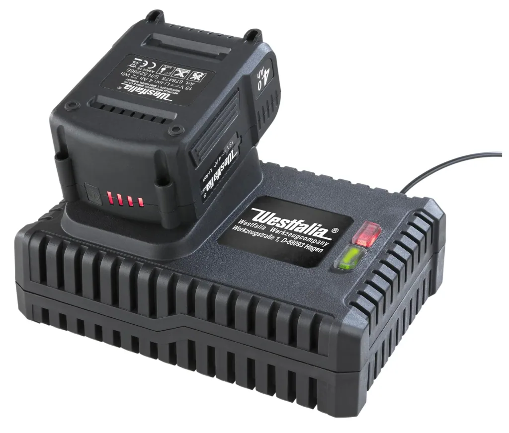 Li-Ion battery quick charger 4 A, 18 Volt