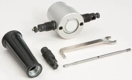 Sheet metal nibbler attachment