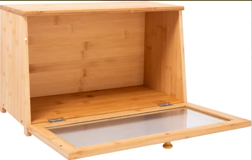 Bread box XXL made of bamboo & wood