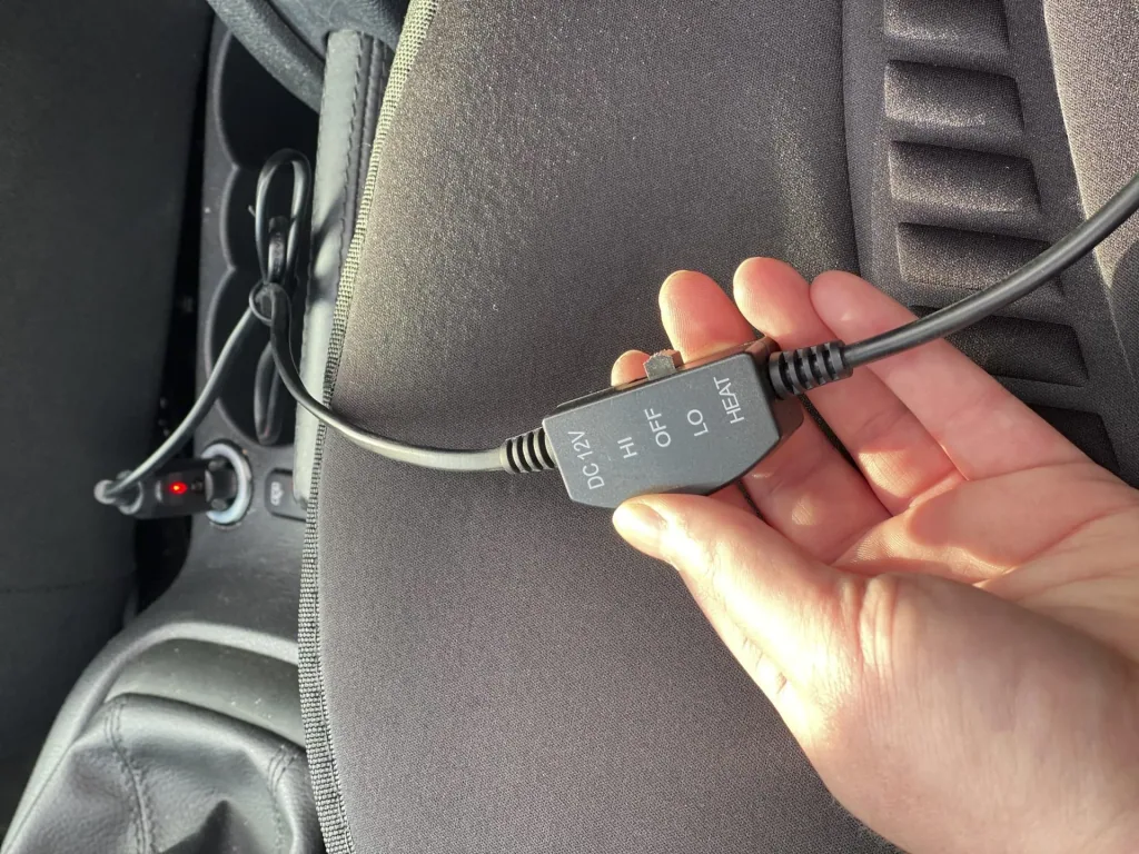 Luxury velour heating pad for cars