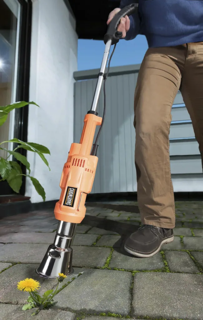 Hot air weed killer