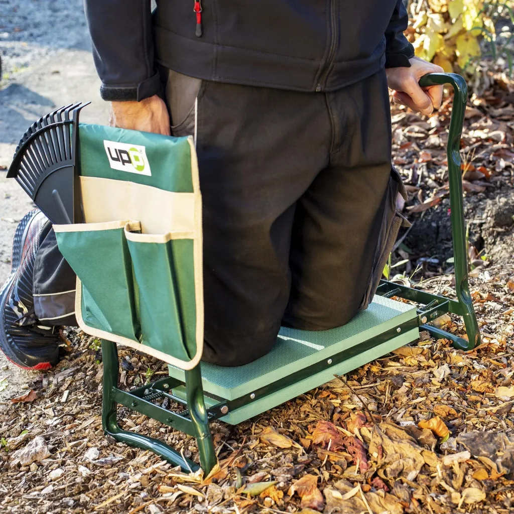 2 in 1 seat and knee bench - load capacity up to 150 kg - including practical tool bag