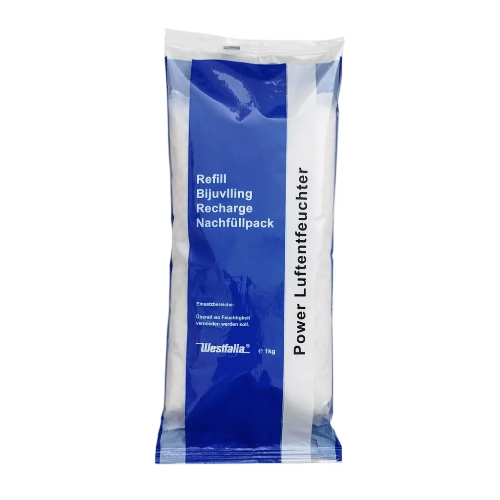 Room dehumidifier MEGA BOX including 3 x 1 kg dehumidifier granules in a fleece bag