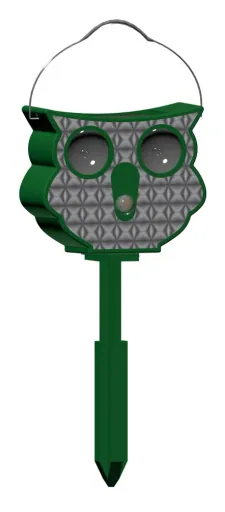 Solar-powered ultrasonic animal deterrent "Owl"