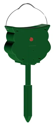 Solar-powered ultrasonic animal deterrent "Owl"