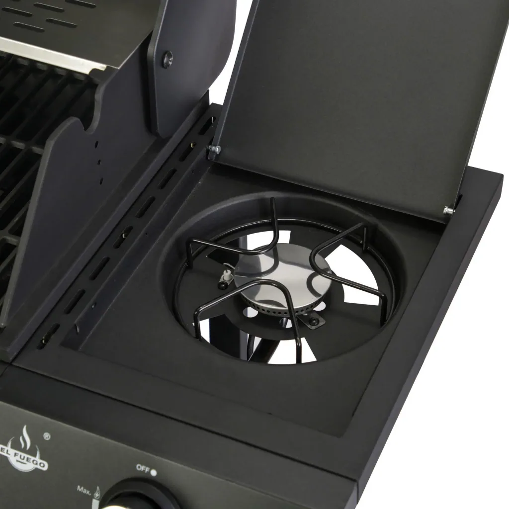 Gas grill “San Angelo” 4 + 1 burner, black