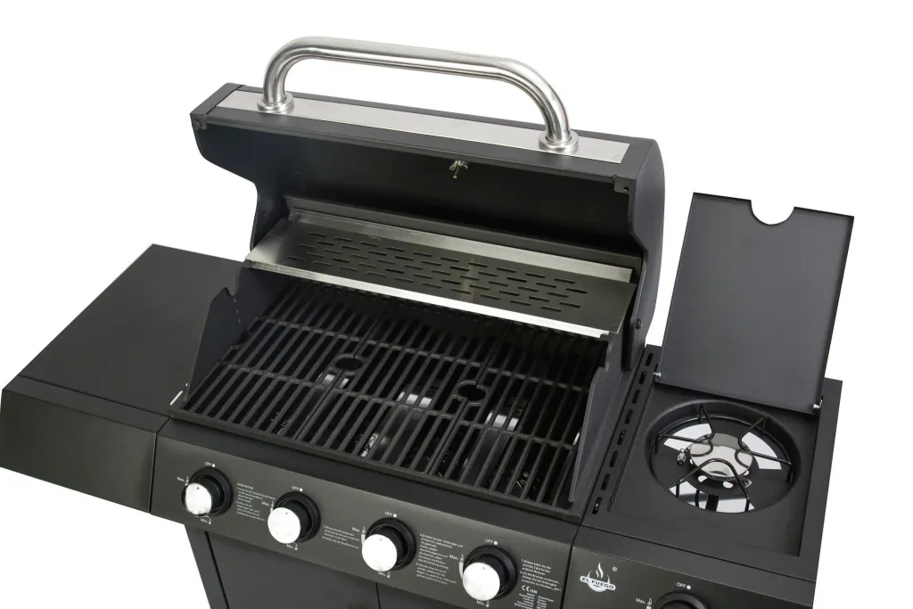 Gas grill “San Angelo” 4 + 1 burner, black