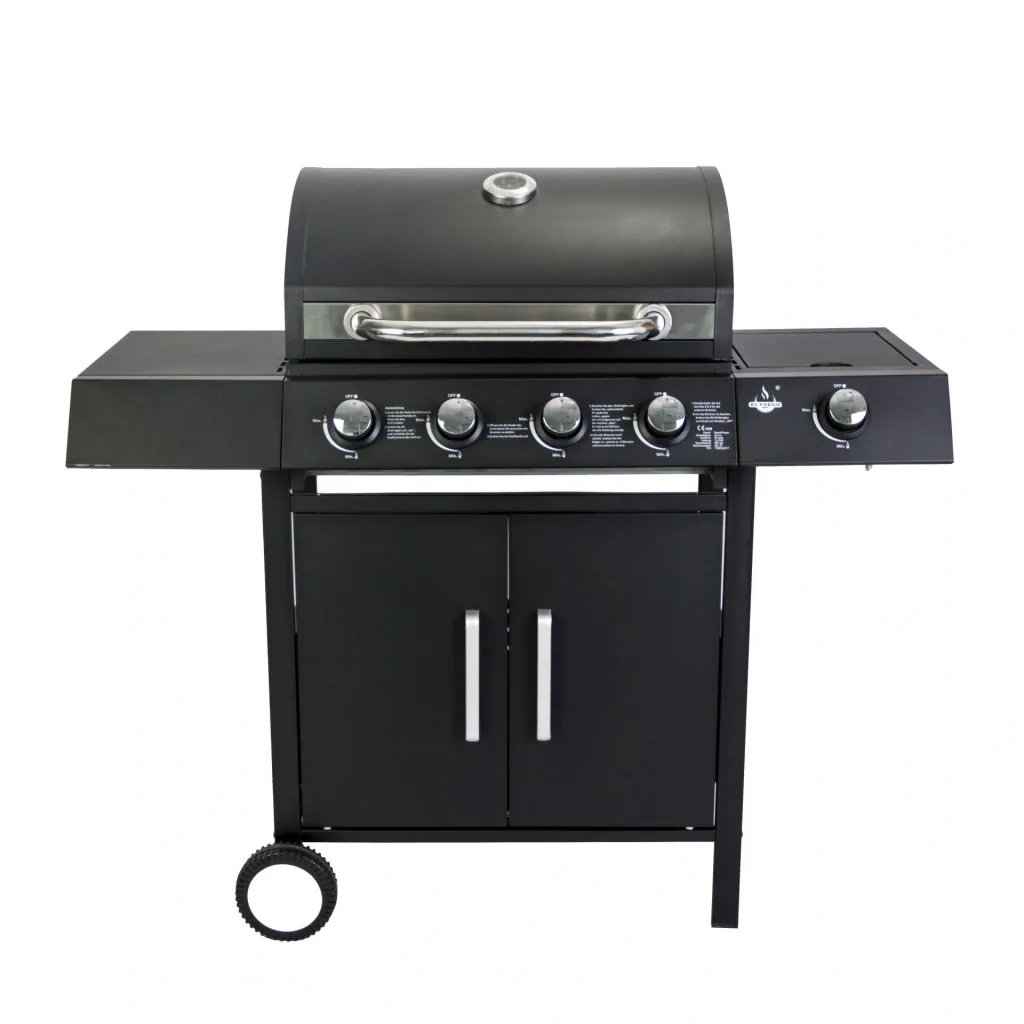 Gas grill “San Angelo” 4 + 1 burner, black