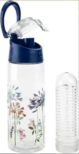 Drinking bottle with fruit insert (color: blue)