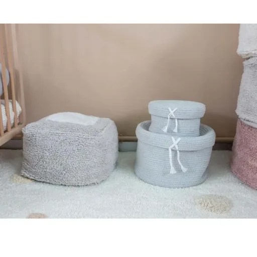Lorena Canals Seat Puff "Chill" gray