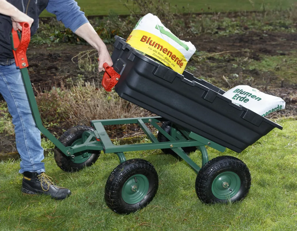 Garden transport trolley GMGW550, 550 kg load capacity, tiltable