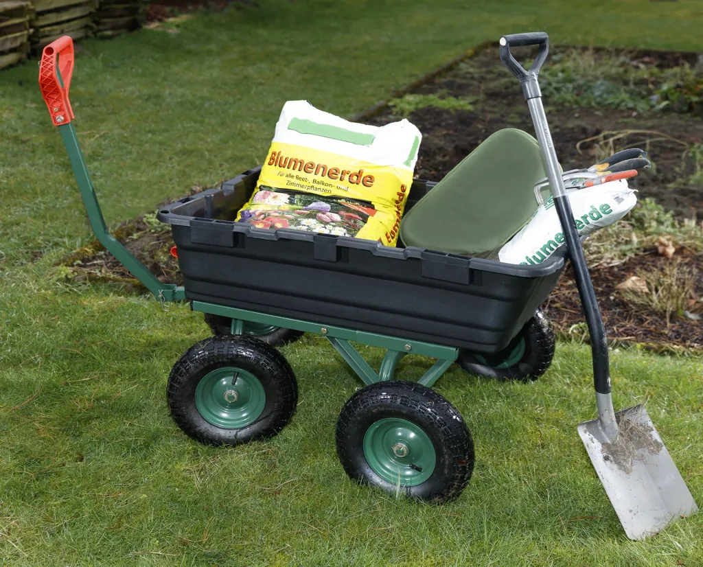 Garden transport trolley GMGW550, 550 kg load capacity, tiltable