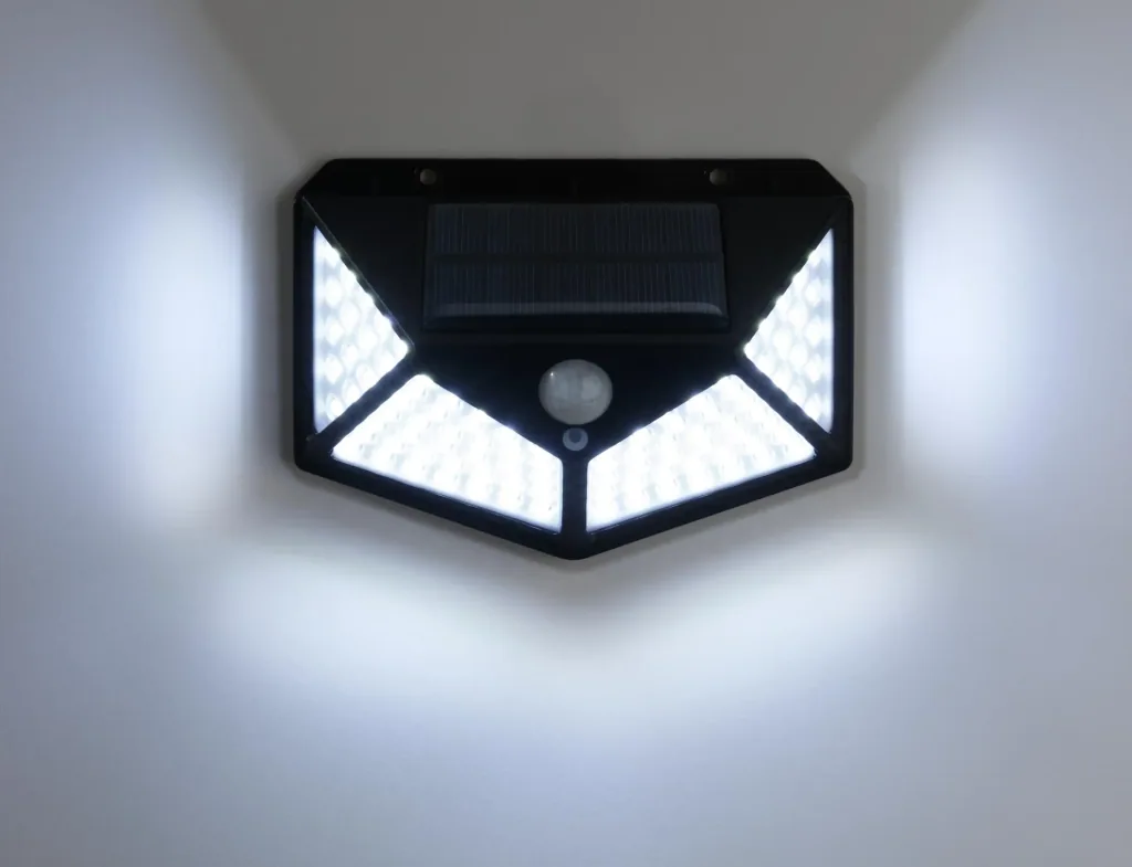 Solar wall light with motion detector - set of 2