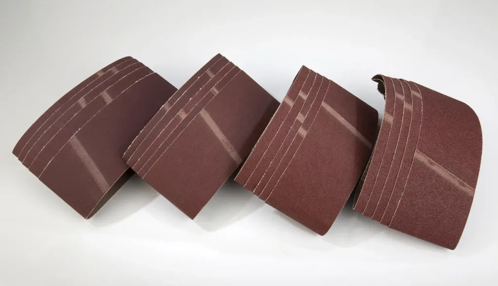 Sanding belt set 75 x 457 mm, 20 pieces