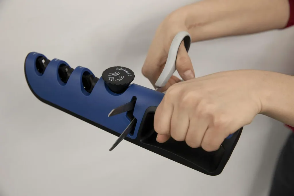 3 in 1 knife sharpener "Blade Star", knife sharpener with sharpening angle regulator