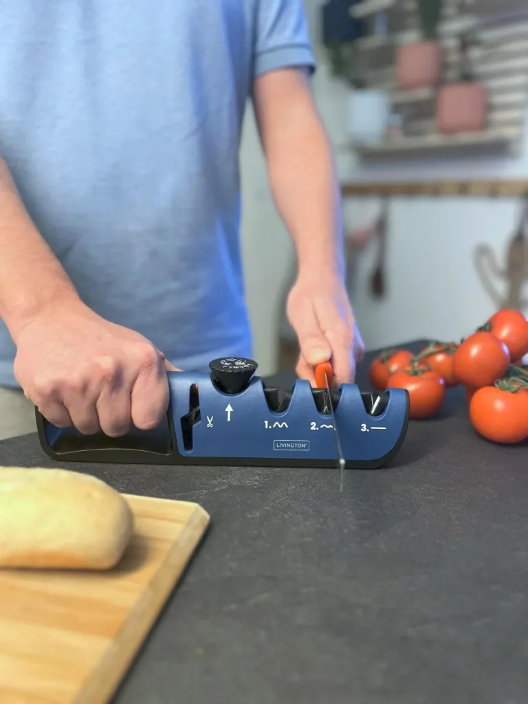 3 in 1 knife sharpener "Blade Star", knife sharpener with sharpening angle regulator