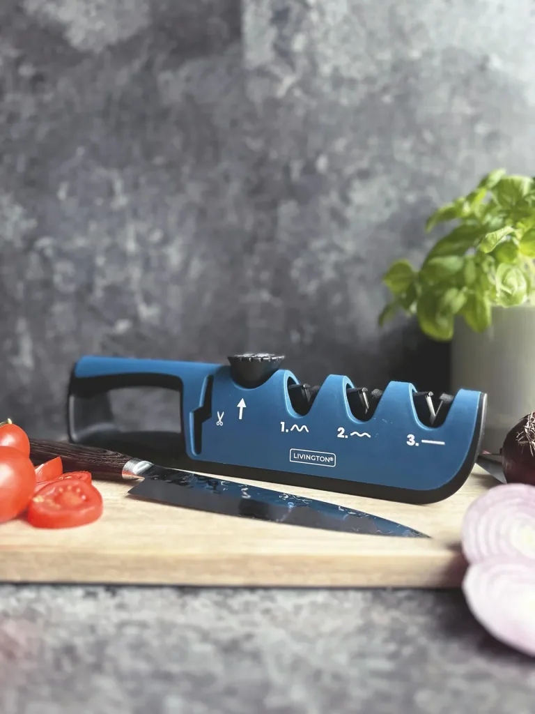 3 in 1 knife sharpener "Blade Star", knife sharpener with sharpening angle regulator