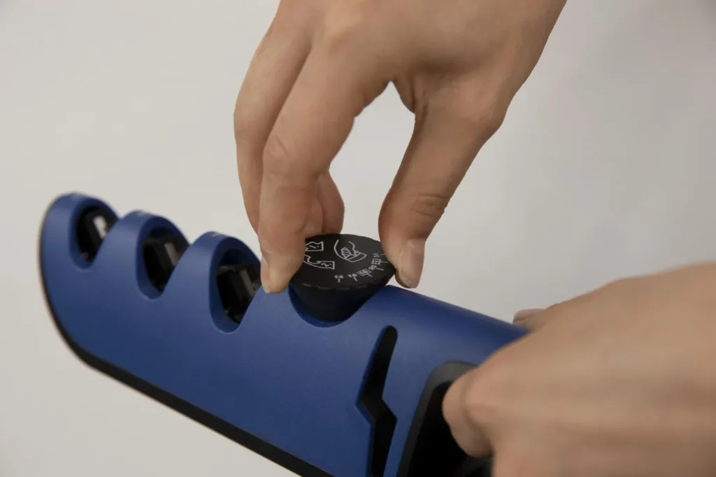 3 in 1 knife sharpener "Blade Star", knife sharpener with sharpening angle regulator