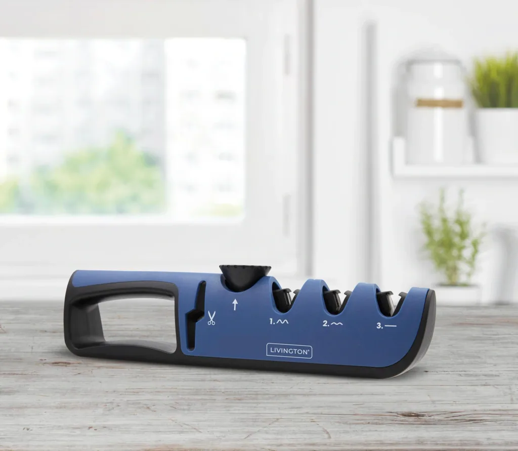 3 in 1 knife sharpener "Blade Star", knife sharpener with sharpening angle regulator