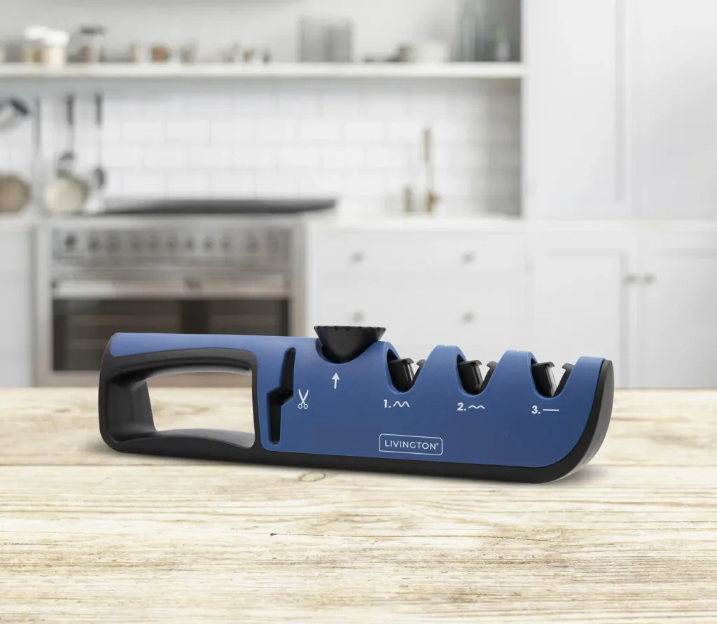 3 in 1 knife sharpener "Blade Star", knife sharpener with sharpening angle regulator
