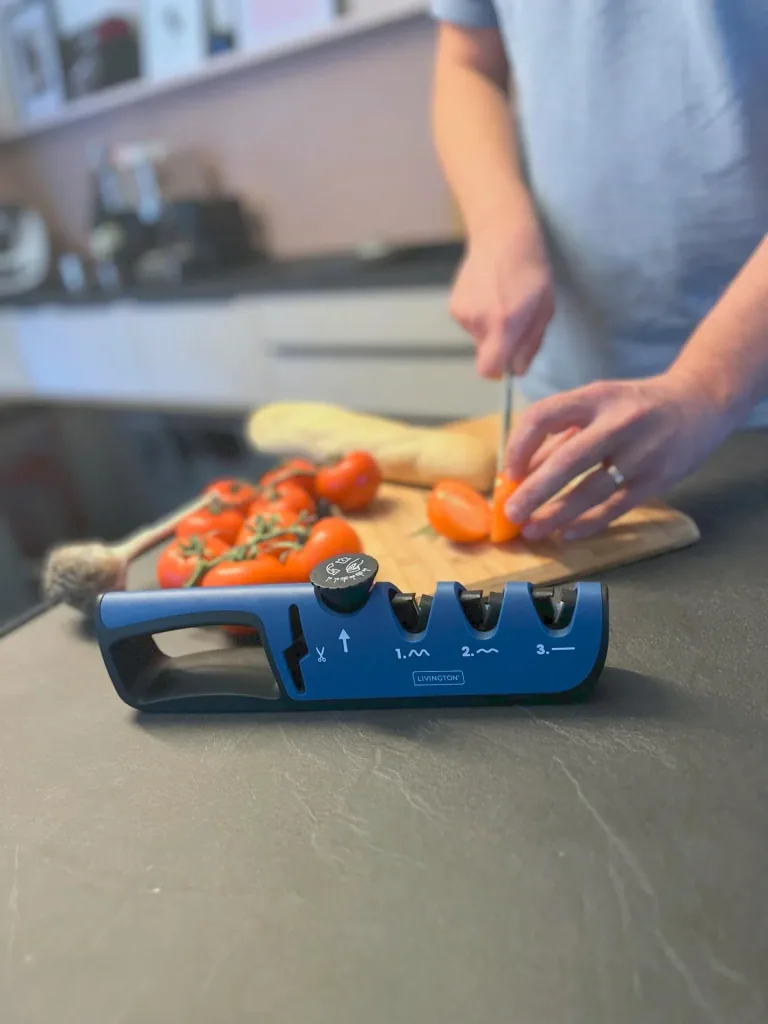 3 in 1 knife sharpener "Blade Star", knife sharpener with sharpening angle regulator