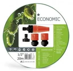 Garden hose 20 m, 1/2", including sprayer