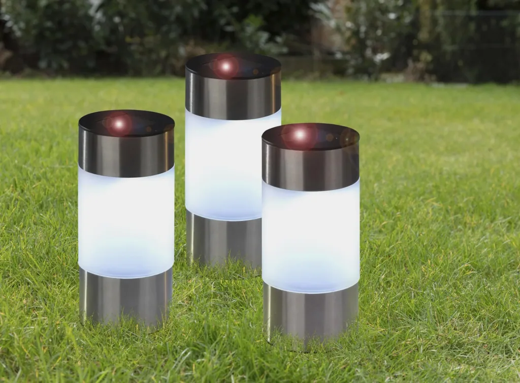 LED solar lights - set of 3