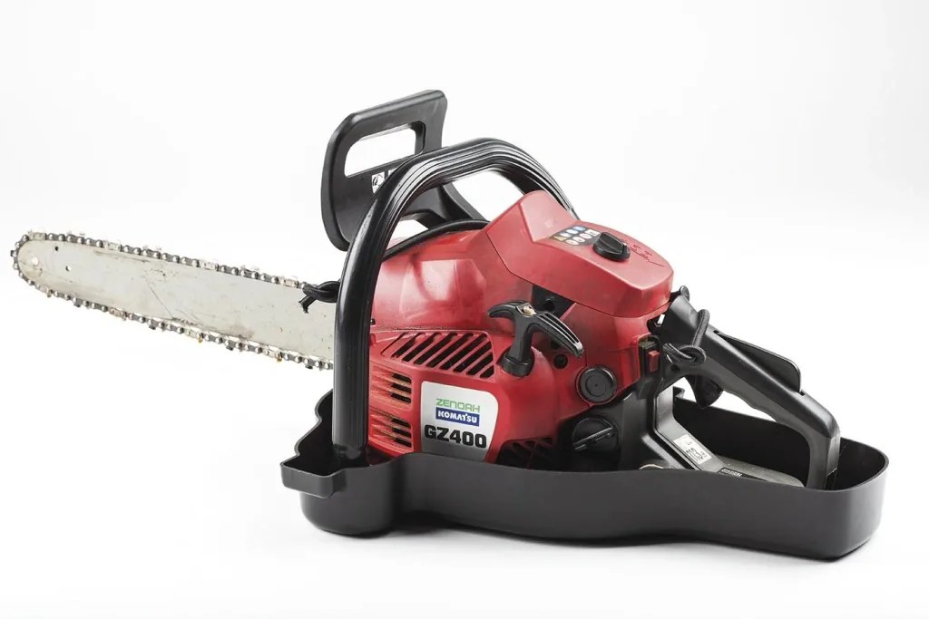 Transport tray for chainsaws, large