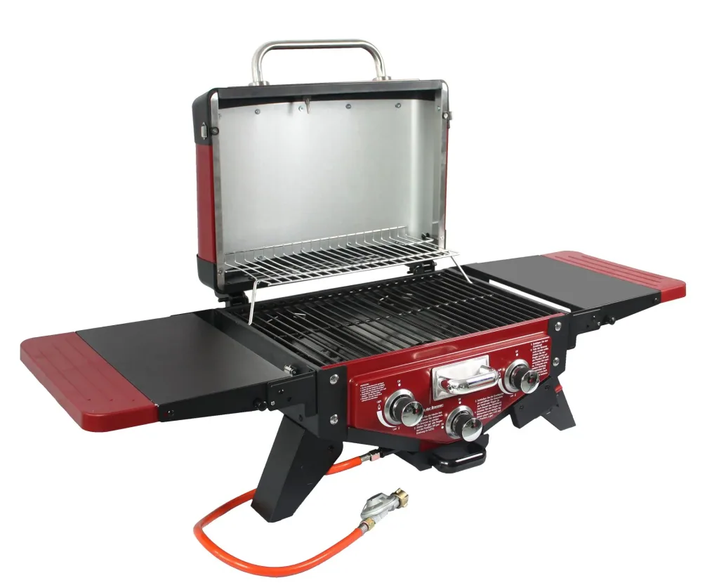 Tabletop gas grill "Medison" red