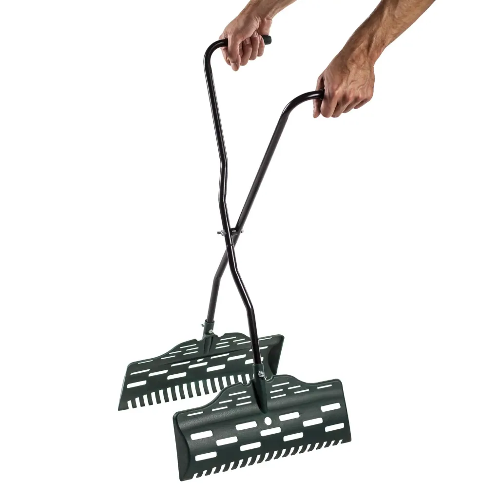 Leaf grabber, ergonomic, green