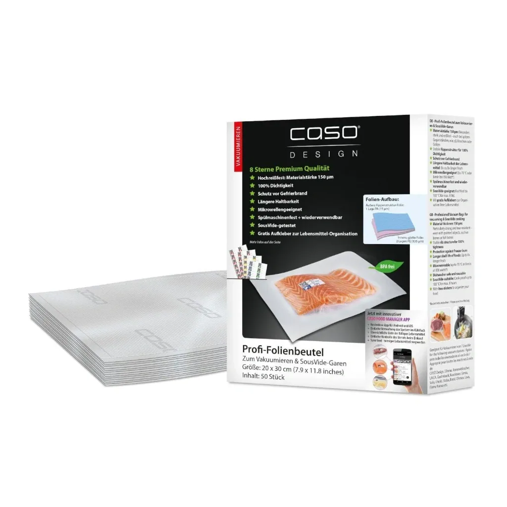 Foil bags, 20 x 30 cm, 50 pieces (Silicone (polysiloxane) is not included)