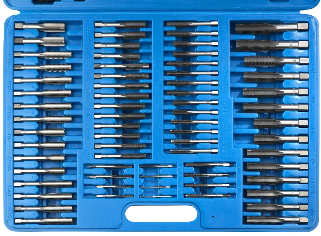 Thread cutting set M2 - M18, 110 pieces