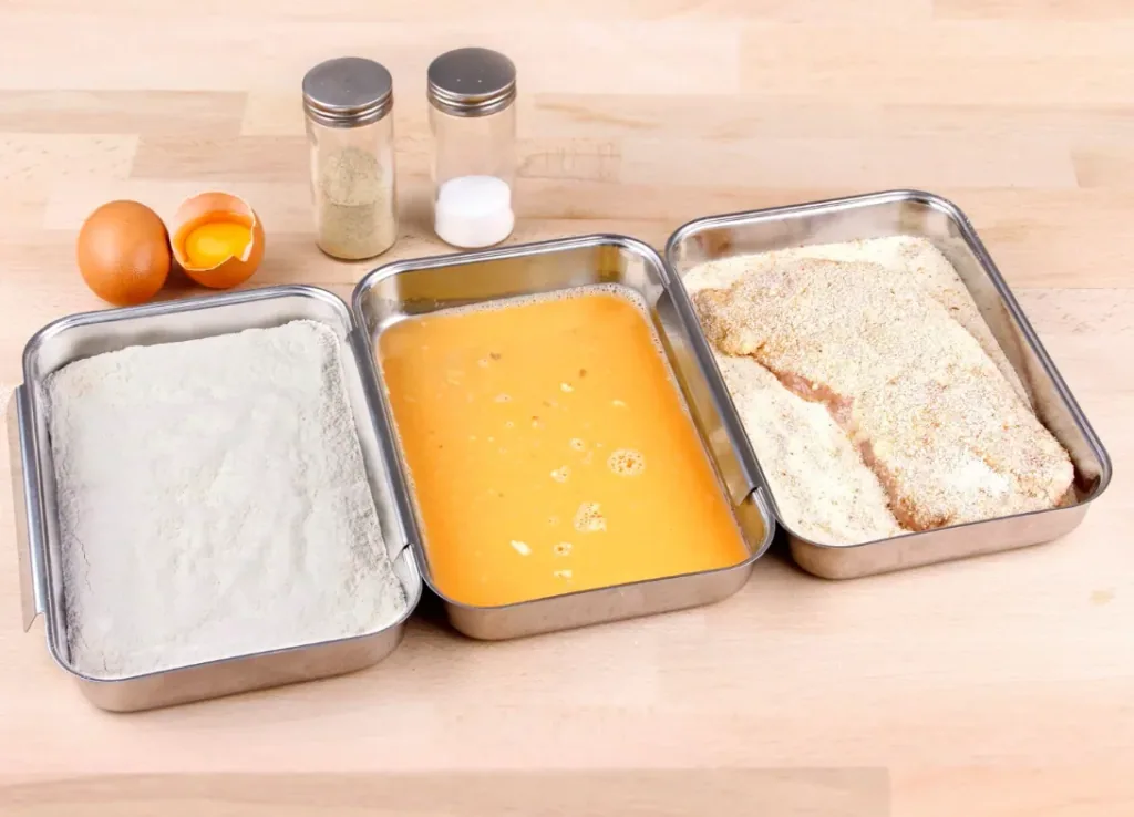 Breading tray set, 3-piece