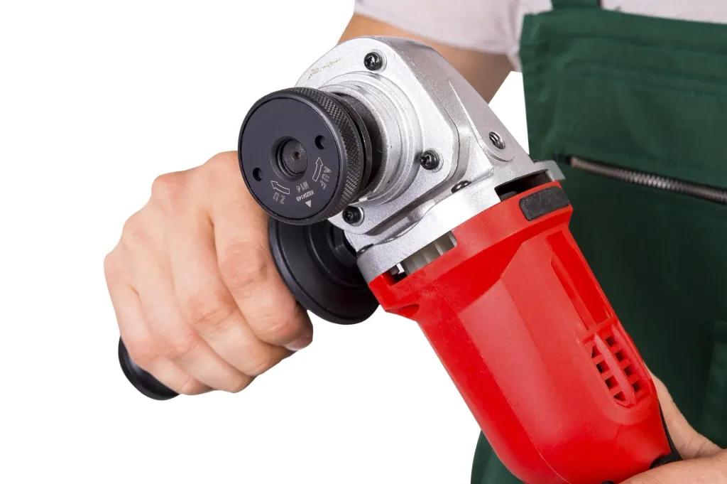 Quick-release nut for angle grinders, M14 mount