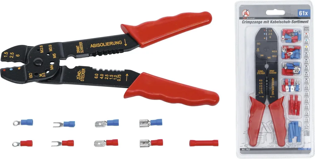 Crimping pliers set, 61 pieces