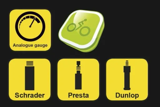 Bicycle floor pump with pressure gauge